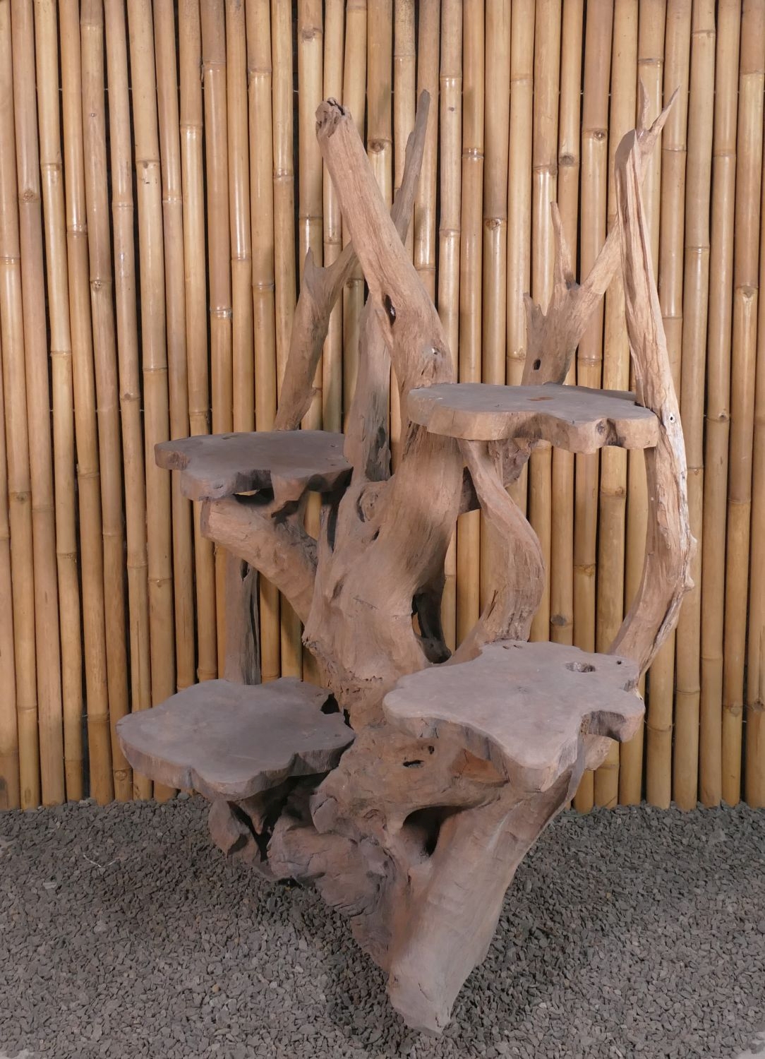  Product image 5 of the product “Shelf made of teak wood about approx. 150cm height ”